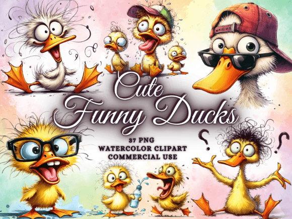 Download Funny Cute Duck Clipart Bird Clipart Png - Png Collection
