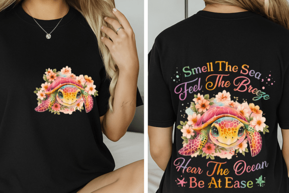 Download Sea Turtle PNG, Beach Quote Shirt Design - Png Collection