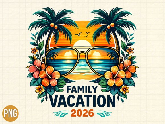 Download Family Vacation 2026 Tropical Beach PNG - Png Collection