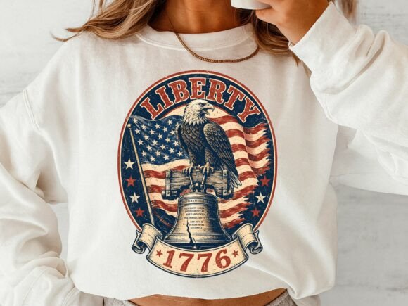 Download Vintage Liberty 1776 PNG Design - Png Collection