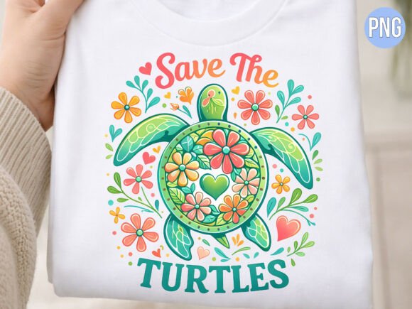 Download Save the Turtles Sea Floral Turtle PNG - Png Collection
