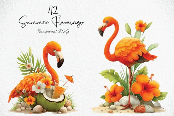 Download Summer Flamingo Clipart PNG - Png Collection