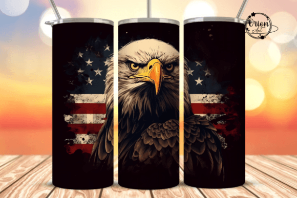 Download Patriotic Eagle Tumbler Wrap PNG - Png Collection