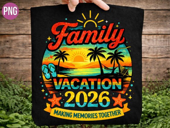 Download Family Vacation 2026 Tropical PNG Shirt - Png Collection