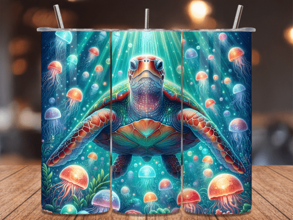 Download Underwater Turtle Life Tumbler Wrap PNG - Turtle life Collection