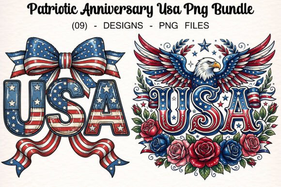 Download Patriotic Anniversary USA Png Bundle - Png Collection