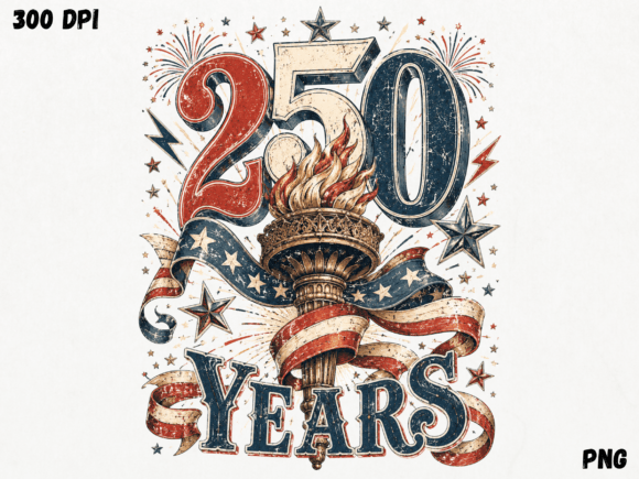Download 250 Years of Freedom PNG, Patriotic Amer - Png Collection