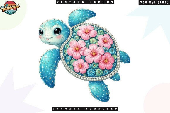 Download Floral Sea Turtle Beach Boho PNG - Png Collection