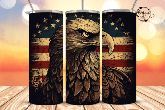 Download Patriotic Eagle Tumbler Wrap PNG - Png Collection