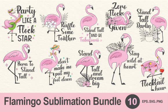 Download Flamingo Sublimation Design PNG SVG - Png Collection