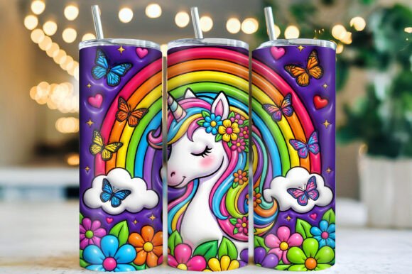 Download Stylish Unicorn Kids Tumbler Wrap PNG - Png Collection