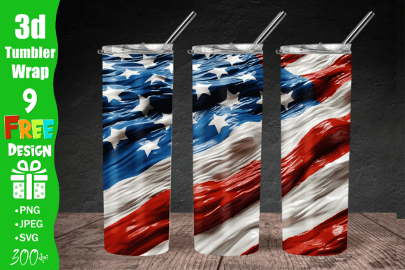 Download USA Flag Tumbler Wrap, American Flag PNG - Png Collection